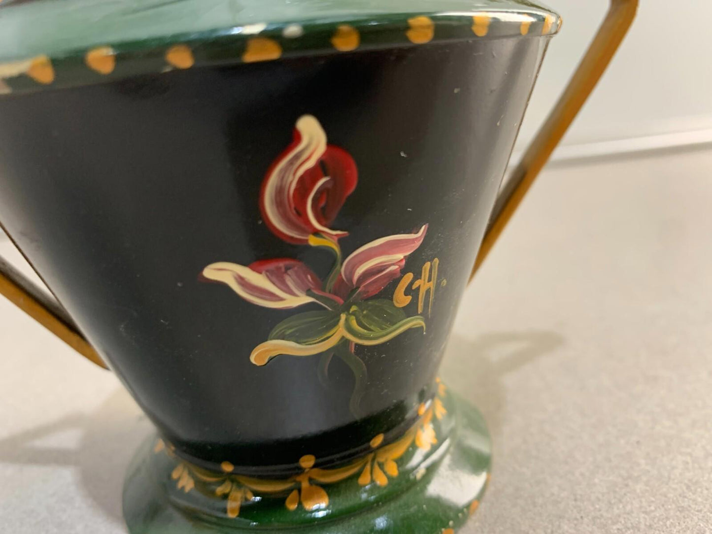 G&C Folk Art - Small Decorative Samovar Hand Painted from Australia