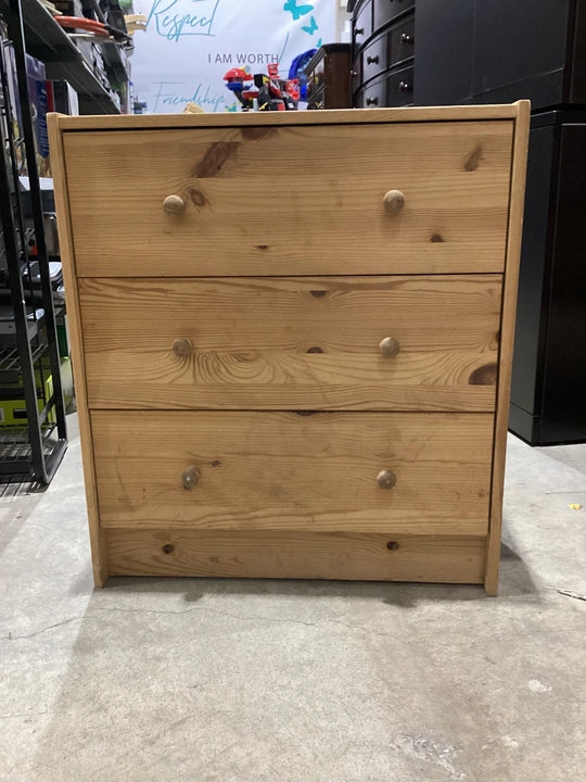 Wooden 3-Drawer Dresser