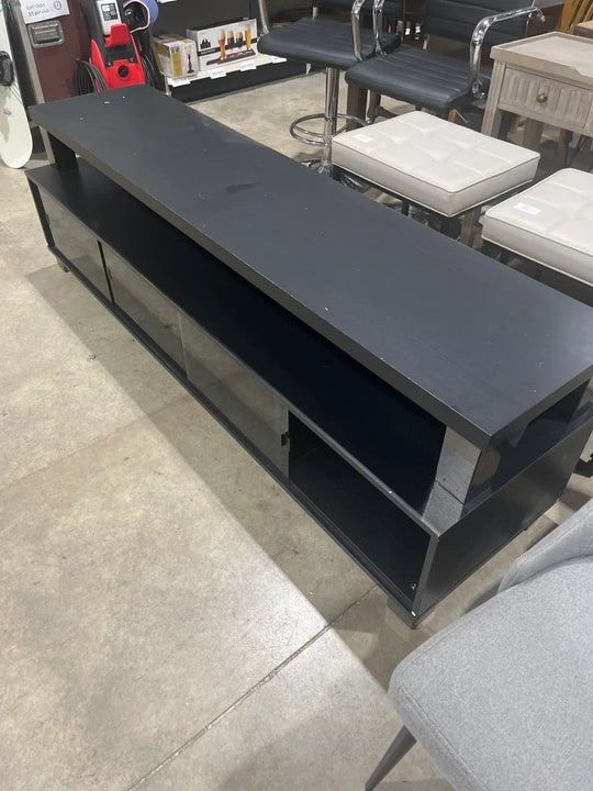 Black TV Stand with Storage