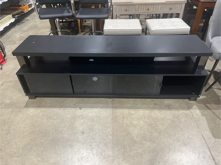 Black TV Stand with Storage