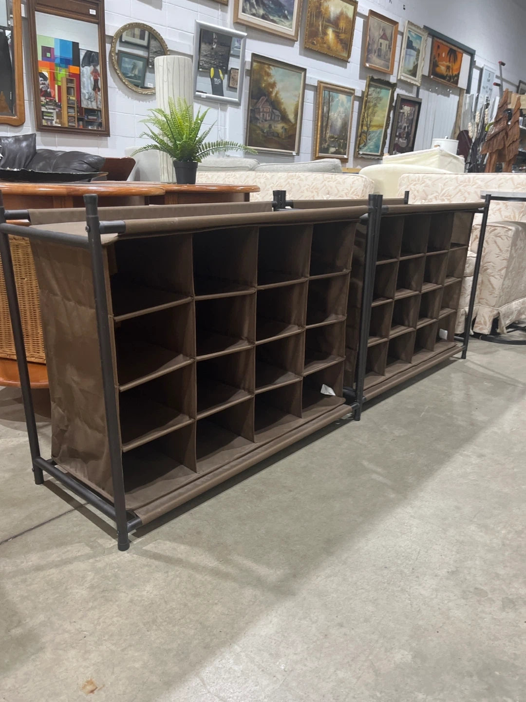 Brown Fabric Organizer