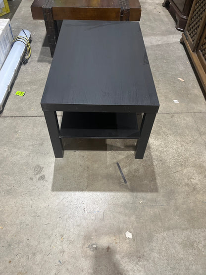 Black Coffee Table with Shelf