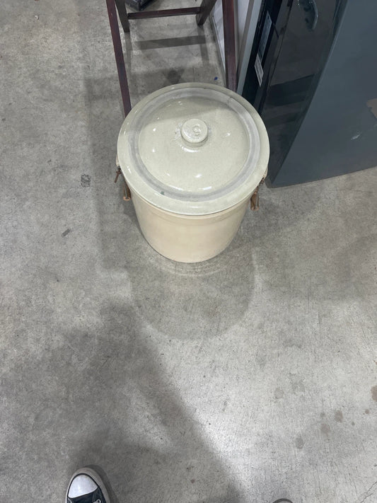 Vintage Stoneware Crock with Lid