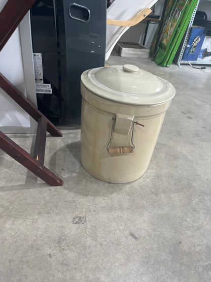 Vintage Stoneware Crock with Lid