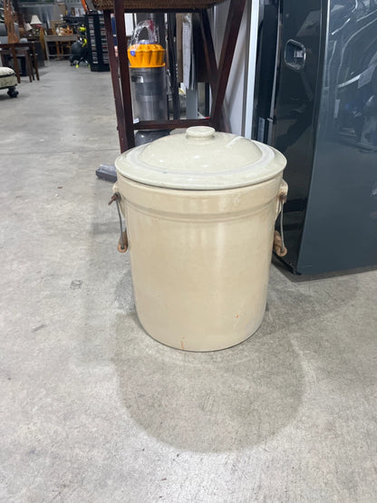 Vintage Stoneware Crock with Lid