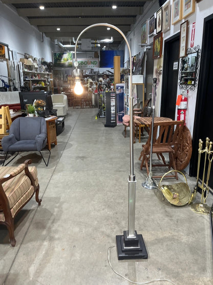Silver Arched Floor Lamp