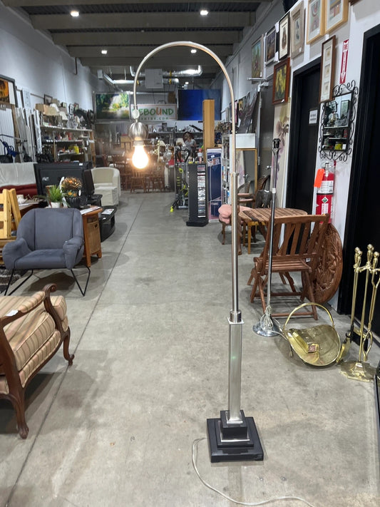 Silver Arched Floor Lamp