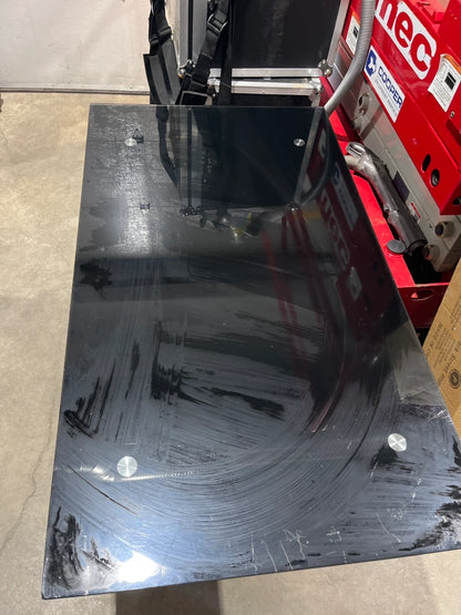 Black Glass Top Desk