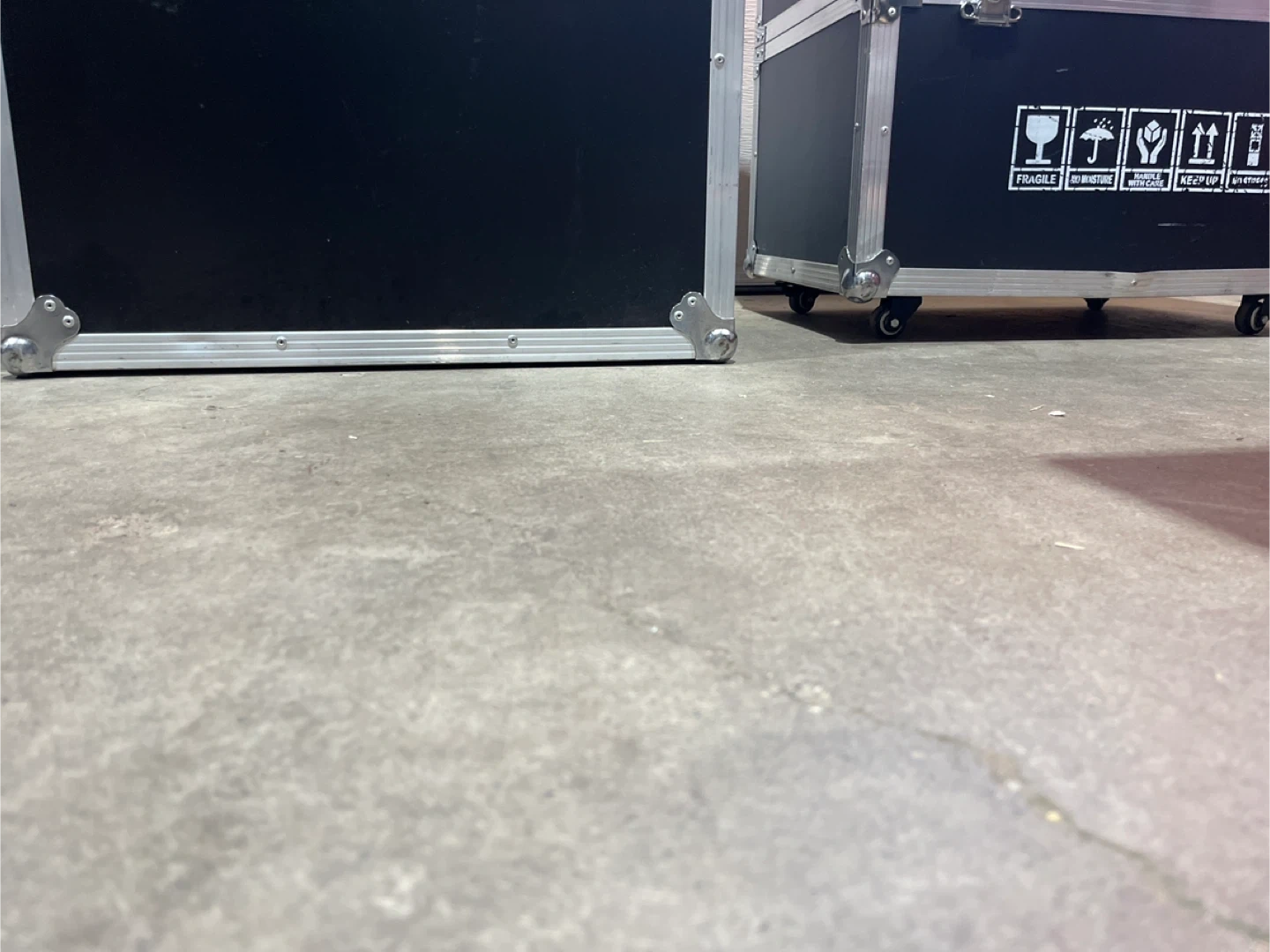 Black Aluminum Road Cases 2 of them, 90 each