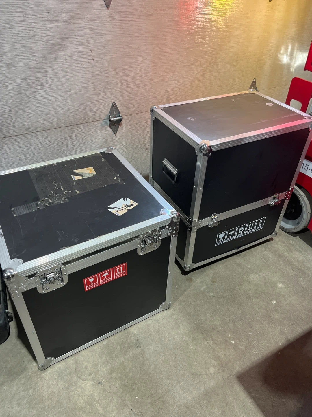 Black Aluminum Road Cases 2 of them, 90 each