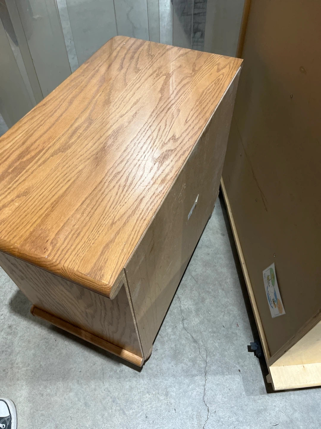 Wooden Nightstand with 2 Drawers