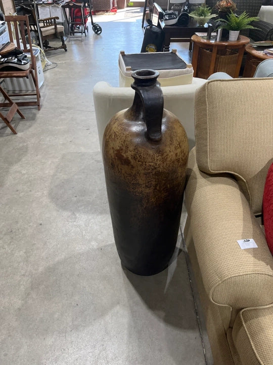 Large Decorative Brown Ombre Jug Vase