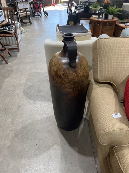 Large Decorative Brown Ombre Jug Vase