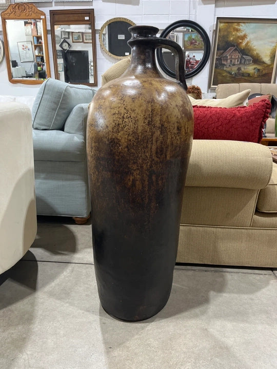 Large Decorative Brown Ombre Jug Vase