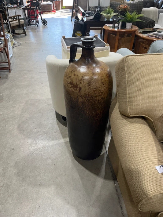 Large Decorative Brown Ombre Jug Vase