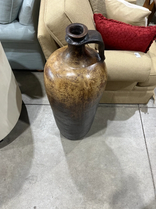 Large Decorative Brown Ombre Jug Vase