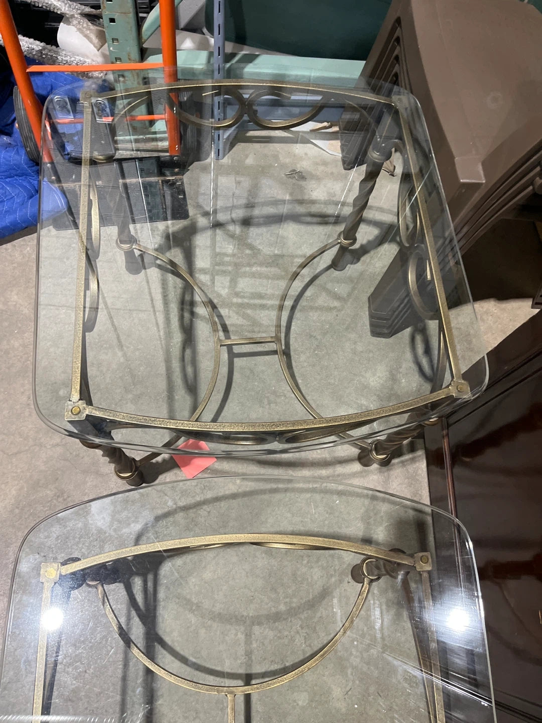 Glass Top End Table