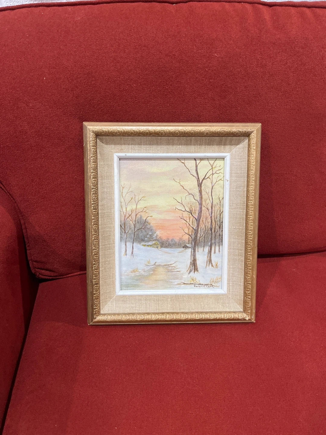 Valeria Lund Winter Landscape Painting 8x10