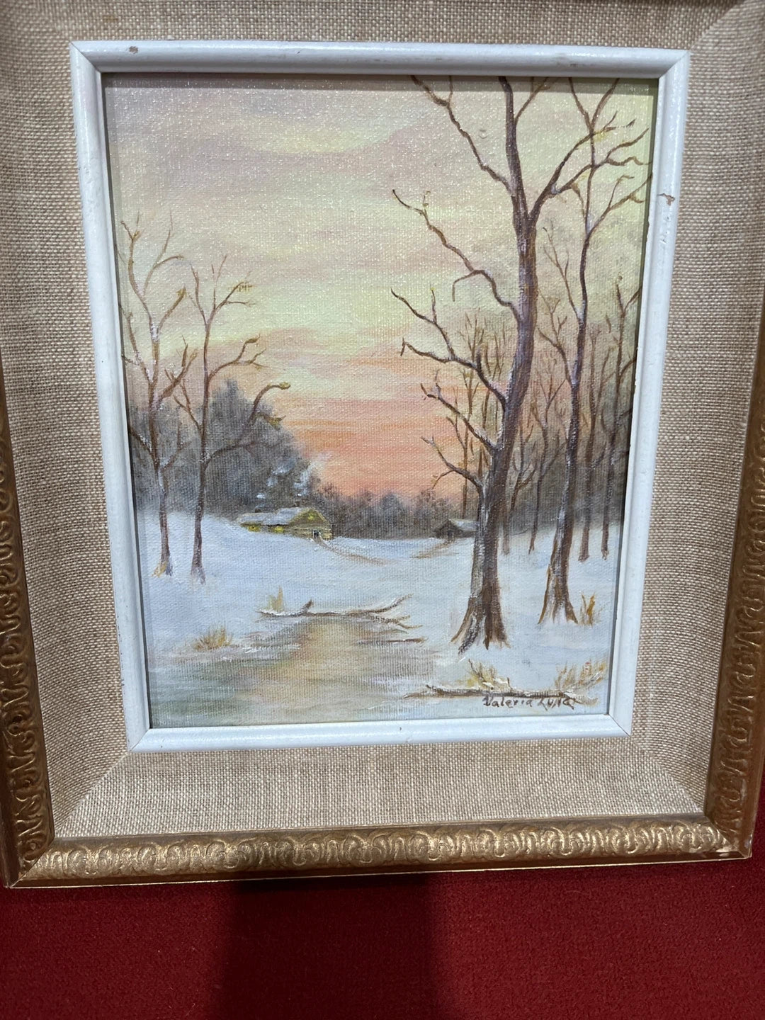 Valeria Lund Winter Landscape Painting 8x10