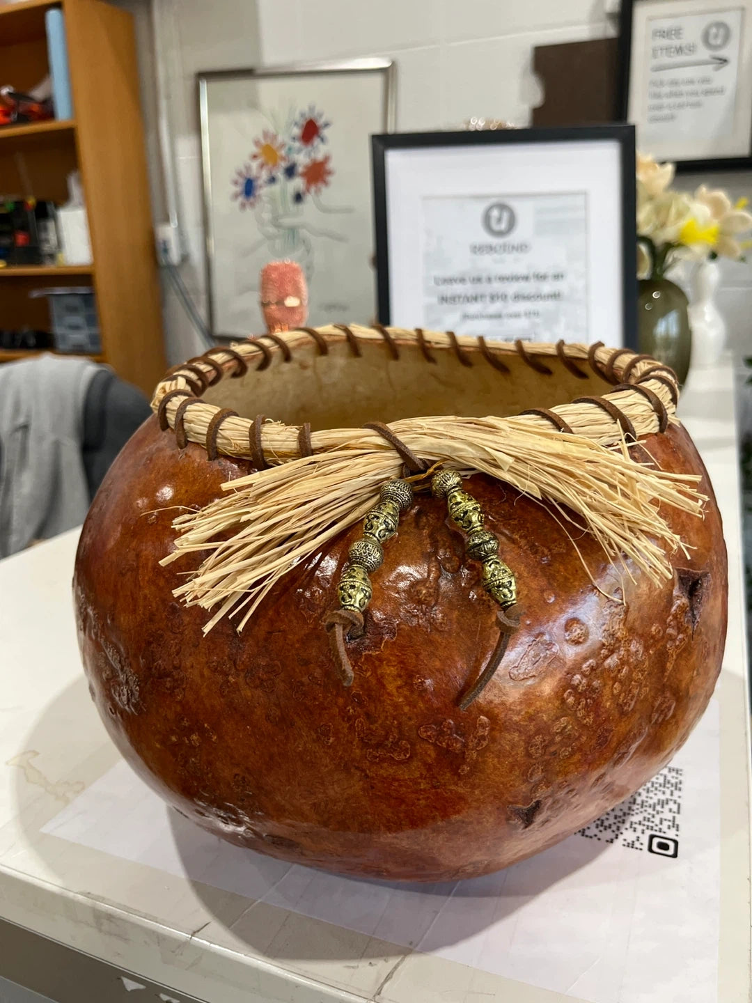 Decorative Gourd Bowl