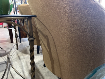 Set of 2 Accent Chairs - Beige
