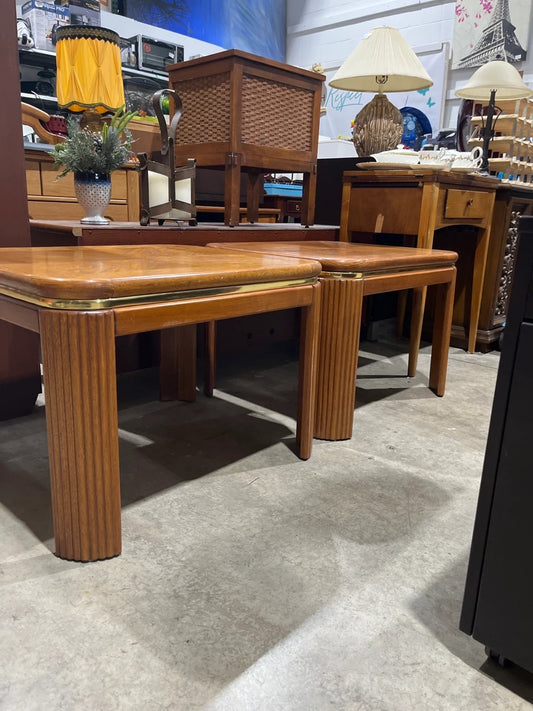 Pair of Vintage Wood End Tables