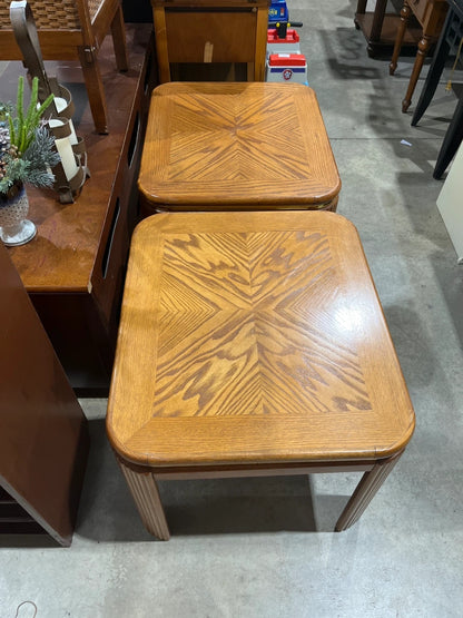 Pair of Vintage Wood End Tables