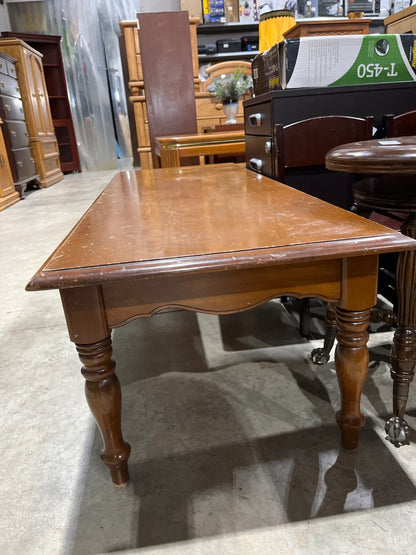Vintage Brown Wood Coffee Table