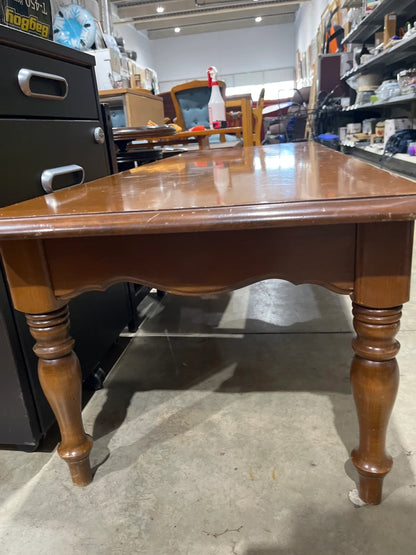 Vintage Brown Wood Coffee Table