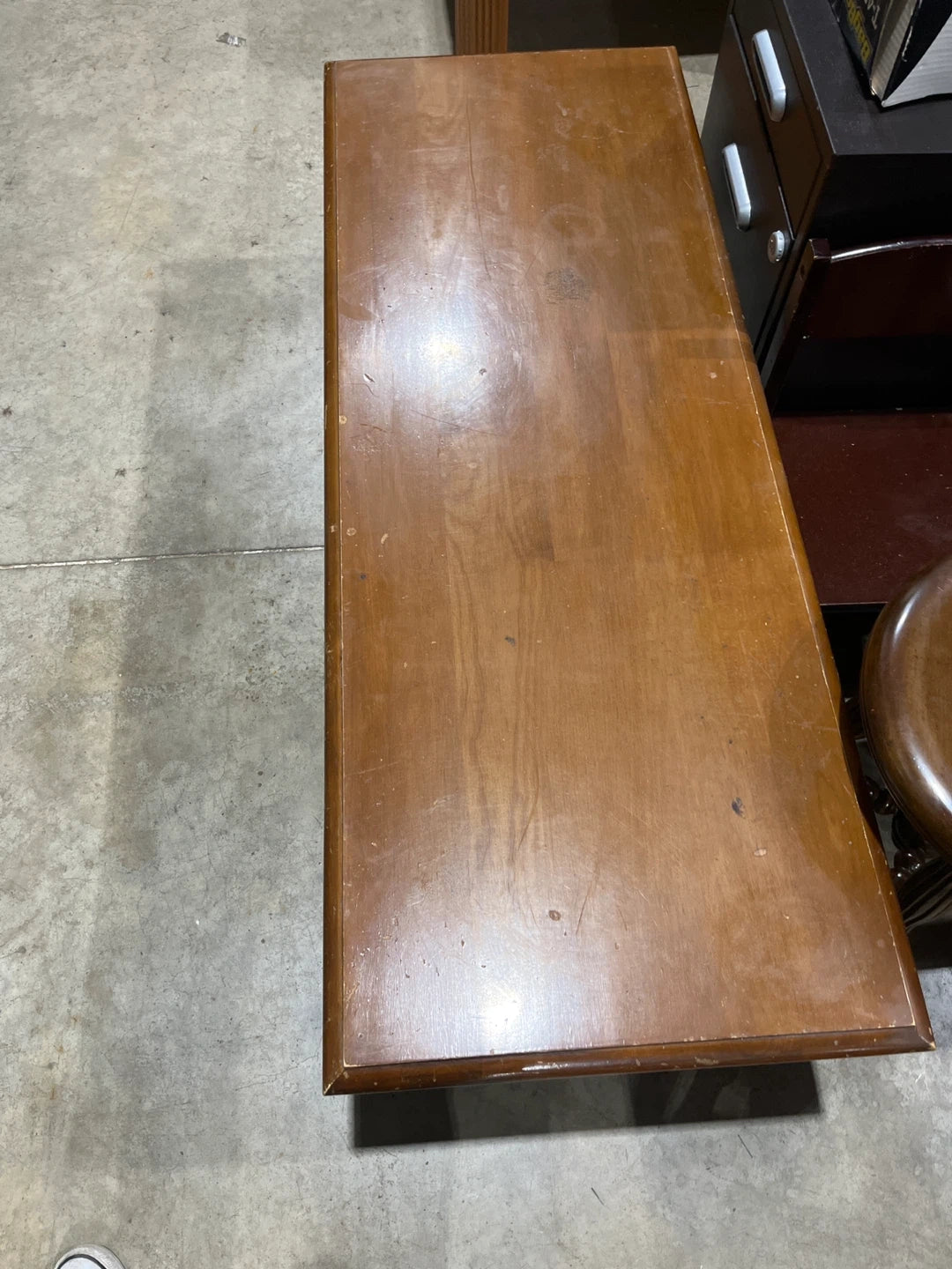 Vintage Brown Wood Coffee Table