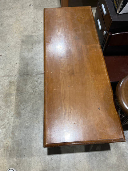 Vintage Brown Wood Coffee Table