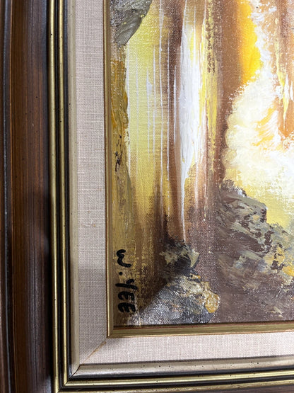 Vintage W. Yee Framed Oil Painting