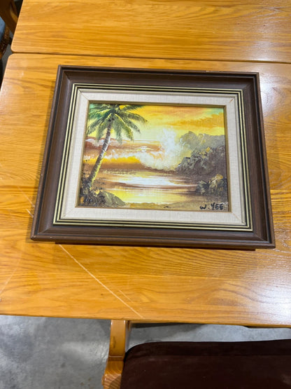 Vintage W. Yee Framed Oil Painting