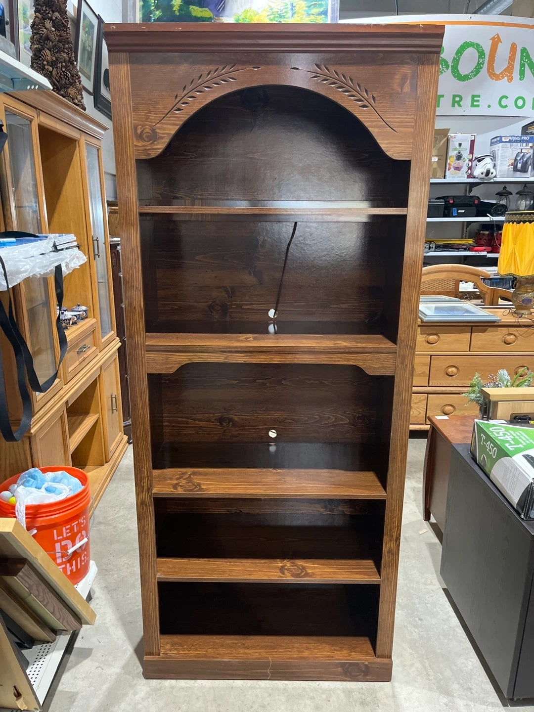 Brown Wooden Bookcase