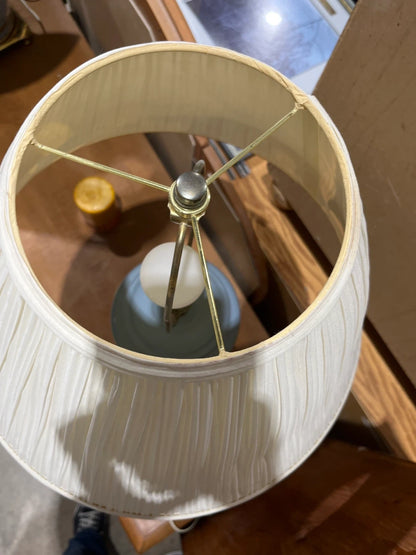 Two Blue & Gold Accent Table Lamp