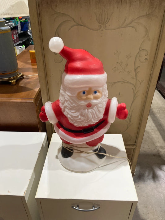 Vintage Blow Mold Santa - Outdoor Decor