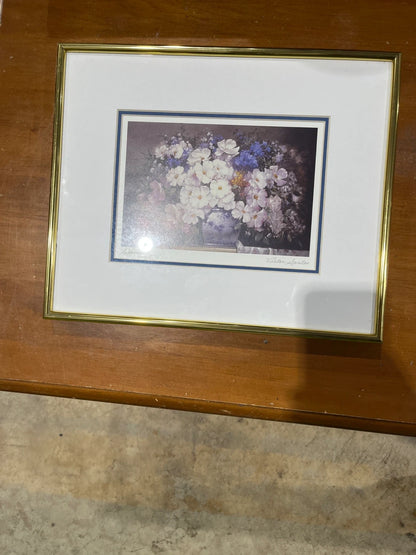 Framed floral art prints