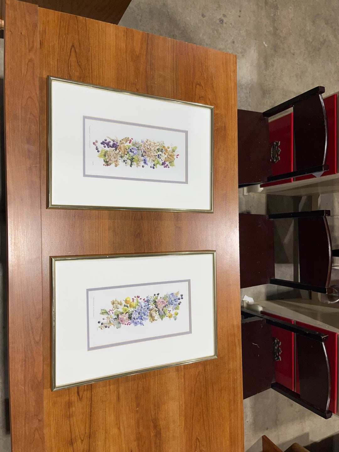 Framed Floral Wall Art - Set of 2