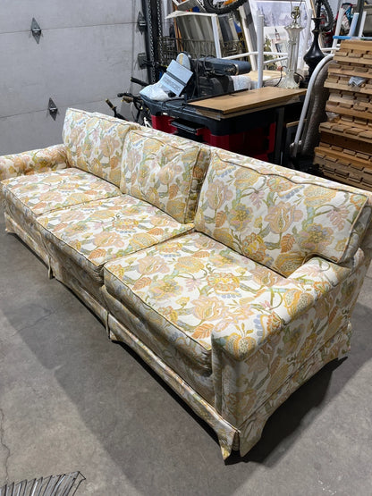Floral Patterned Three-Seat Sofa