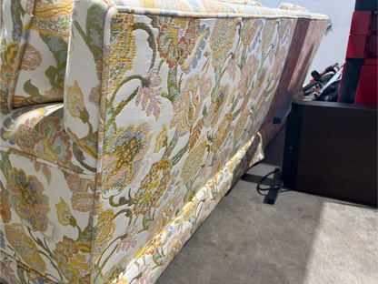 Floral Patterned Three-Seat Sofa