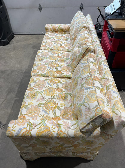 Floral Patterned Three-Seat Sofa