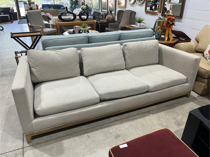 Beige Three-Seat Sofa