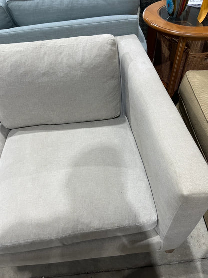 Beige Three-Seat Sofa