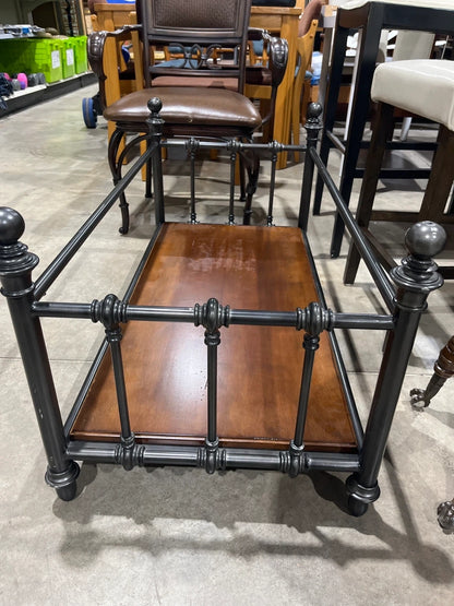 Metal & Wood Accent Table