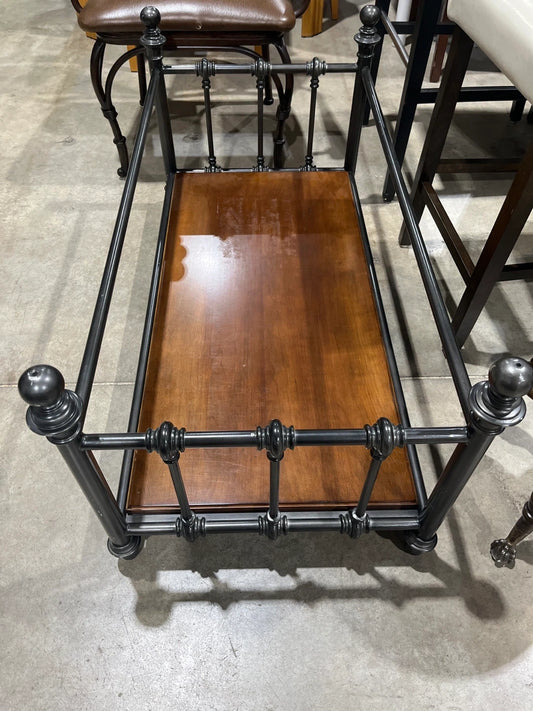 Metal & Wood Accent Table
