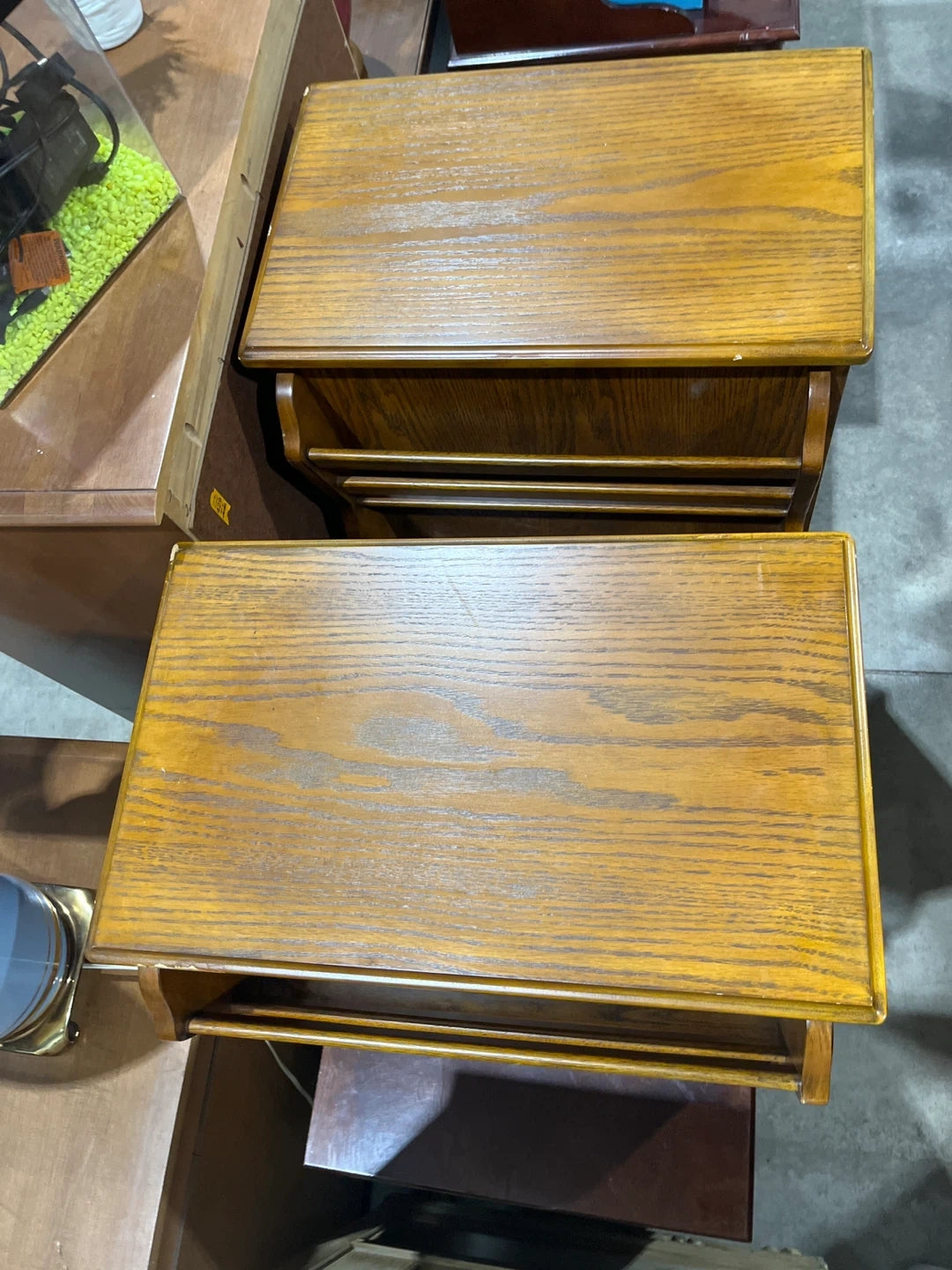 One Wooden Bedside Table with Drawers