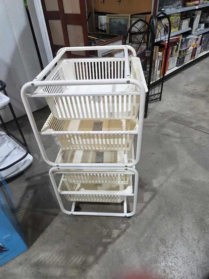 Vintage IKEA Simo 4-Shelved Rolling Cart
