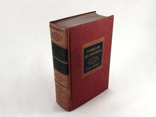 Vintage Book | "Familiar Quotations" by John Bartlett | 11th Edition | 1937