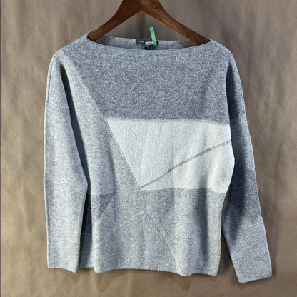 Vince Women’s Gray Geometric Sweater (Size S)