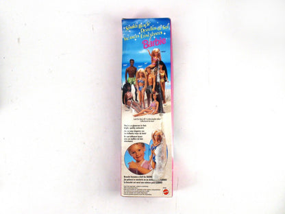Vintage  1995 Sparkle Beach Barbie, New In Box - French/ Spanish Packaging, RARE